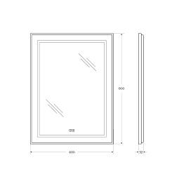 BelBagno Зеркало SPC-KRAFT-600-800-LED-TCH-WARM – фотография-10