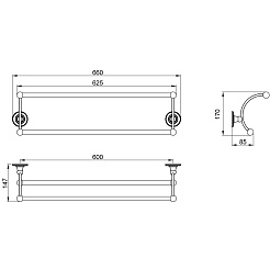 Timo Полотенцедержатель Nelson 150056/00 – фотография-2