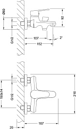Lemark Смеситель для ванны Point LM0314C хром – фотография-2