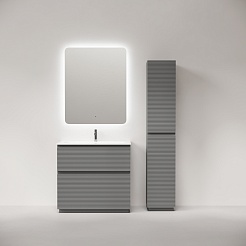 Sancos Тумба под раковину напольная Folk Floor 90 ergraut soft – фотография-3