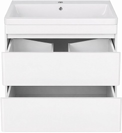 Vivon Тумба с раковиной Atwood 60 подвесная белая матовая – фотография-8