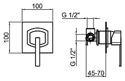 Webert Смеситель для душа Azeta New AA880101015 – фотография-2