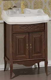 Opadiris Тумба с раковиной Лоренцо 60 орех – фотография-1