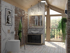 Какса-а Зеркало Бруклин/Мастер 100 с полкой – фотография-4