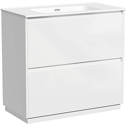 Sancos Мебель для ванной Libra Floor 90 белый глянец – фотография-4