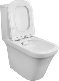 Azario Унитаз-компакт Candy AZ-1503B безободковый с бачком с сиденьем микролифт белый – фотография-6