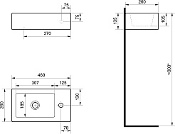 Акватон Мебель для ванной Эмма 45 белая/дуб наварра – фотография-22