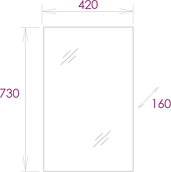Onika Зеркальный шкаф Венеция 42.00 белый – фотография-5