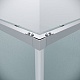 Grossman  Душевой уголок Galaxy 80x80x195 профиль хром стекло шиншилла – картинка-18