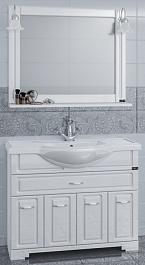 СанТа Мебель для ванной Монарх 105 на цоколе – фотография-1