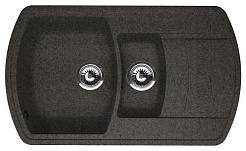 Florentina Мойка гранитная Нире 860 К черный – фотография-1