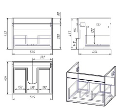 Owl 1975 Мебель для ванной Sjel 65 – фотография-5