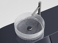 Ceramicanova Мебельная раковина Cristal 36 CN6062 прозрачная – фотография-13