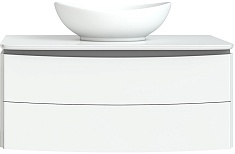 Velvex Тумба под раковину Luna 100 подвесная белая
