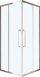 Cezares Душевой уголок Relax 304 RELAX-304-A-2-90-C-BORO 90x90 профиль хром стекло прозрачное – фотография-1