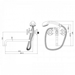 Lemark Смеситель универсальный Promotion LM6051C – фотография-2