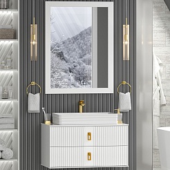 Brevita Мебель для ванной Sevilla 90 подвесная белая – фотография-1