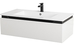 Cezares Тумба под раковину Slider 100 подвесная белая – фотография-1