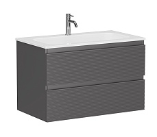 Sancos Тумба с раковиной Folk 80 grey soft раковина Grace 81 CN7012