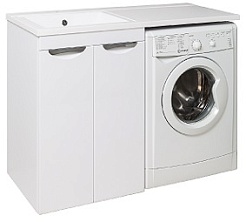 Runo Тумба с раковиной Лира 120 R белый – фотография-1