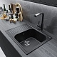 Mixline Мойка кухонная ML-GM18 ультра-черная – фотография-9