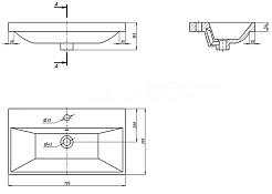 Equil Тумба с раковиной Corner 70 2 ящика напольная белая – фотография-5