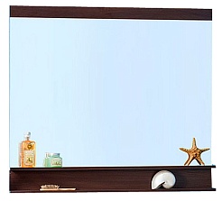 Бриклаер Зеркало для ванной "Куба 120" венге – фотография-1