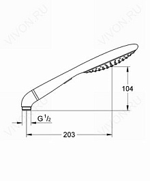 Grohe Душевая лейка "Rainshower Solo 150 27272LS0" – фотография-2