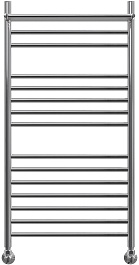 Point Полотенцесушитель водяной Аврора премиум П14 500x1000 PN10150SP с полкой хром – фотография-3