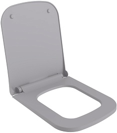 Ambassador Сиденье для унитаза Benefit тонкое серое матовое – фотография-1