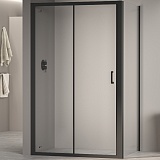 RGW Душевой уголок Passage PA-74B (PA-14B + Z-050-2B) 100x110 профиль черный стекло прозрачное