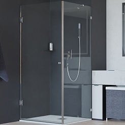 RGW Душевой уголок Hotel HO-034 100x100 профиль хром стекло прозрачное – фотография-1