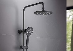 Aquatek Душевая стойка Европа AQ2343MB матовая черная – фотография-4