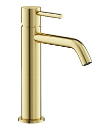 Sancos Смеситель для раковины Etna брашированное золото PVD покрытие SC9003BG – фотография-1