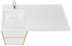 Акватон Тумба с раковиной Лондри 40 L дуб сантана/белая – фотография-2