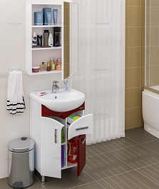 СанТа Зеркальный шкаф Стандарт 55 фацет – фотография-4