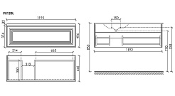 Sancos Тумба под раковину Very 120 левая beige soft – фотография-5