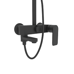 Paini Система душевая Viva Style P4YO687D250F3D110 без термоcтата, поворотный излив, черный – фотография-2