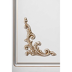 Водолей Мебель для ванной "Кармен 85" 2 двери, белая/золото – фотография-4