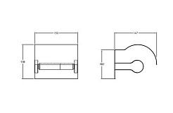 Jacob Delafon Держатель туалетной бумаги Singulier 15207D-CP – фотография-2