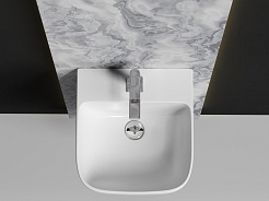 Ceramicanova Раковина моноблок Dion 36/40 CN6067 белая – фотография-8