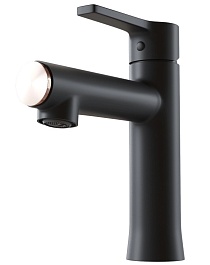 Mixline Смеситель для раковины 35k ML23-04 "Round Black" чёрный – фотография-3