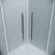 Grossman  Душевой уголок Cosmo 90x90x195 четверть круга профиль хром стекло шиншилла – картинка-20