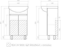 Vigo Мебель для ванной Wing 500-2-0 белая – фотография-16