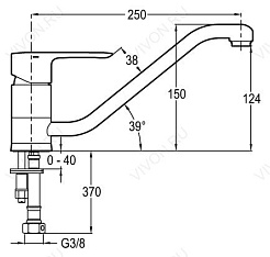 Jacob Delafon Смеситель July E16084-4-CP – фотография-3