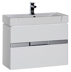 Aquanet Тумба под раковину Виго 80 белая – фотография-1