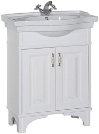 Aquanet Тумба с раковиной Валенса 70 белая (180304)  – фотография-1