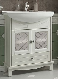 Opadiris Тумба с раковиной Омега 65 слоновая кость – фотография-1