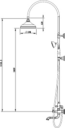 Bravat Душевая стойка Art F65193AR-A3-RUS бронза – фотография-2