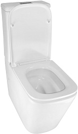 Azario Унитаз-компакт Etereo AZ-8203 безободковый с бачком с сиденьем микролифт белый – фотография-7